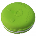 Dog Fantasy Medium Macaroon, lateksist m&auml;nguasi koertele koos piiksu, roheline, 9.5 cm