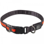 Dog Fantasy LED neilonist kaelarihm USB-laadimisega, oranž, S-M, 1,9x35-50 cm