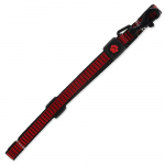 Active Dog Leash Strong S punane nailonrihm v&auml;ikestele koertele helkurniidiga, 1,5x120 cm
