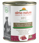Almo Nature HFC Natural tuunikala ja kana konservid t&auml;iskasvanud koertele, 290 g