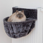 Trixie Cuddly Bag XXL For Radiators pl&uuml;&uuml;sist pesa kassidele, tumesinine, 55x15x36 cm