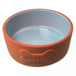 Dog Fantasy keraamiline kauss Water S keraamiline kauss koertele, veele, sinise sisemusega, telliskiviv&auml;rvi, 13 cm, 0.35 l