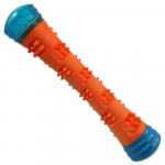 Dog Fantasy Magic Stick S Squeaker & Light Version sinised otsad oranž keskel m&auml;nguasi koertele pasunaga ja valgusega, sinine/oranž