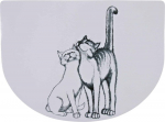 Trixie Place Mat Pussy Cats alusmatto kulhojen alle kissoille, 40x30 cm