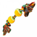 Dog Fantasy Twin-tennis Ball Knots n&ouml;&ouml;rm&auml;nguasi koertele kahe tennisepalli ja kahe s&otilde;lmega, 35 cm
