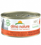 Almo Nature HFC Natural kana k&otilde;rvitsaga, konservid t&auml;iskasvanud kassidele, 150 g
