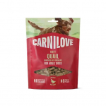 Carnilove Dog Snack Quail With Oregano pehmeid teraviljavaba maiuspala koertele vutilihaga ja pune, 200 g