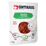Ontario Cat Duck Thin Pieces t&auml;iendtoit-maius kassidele, pehmed pardi liha t&uuml;kid, 50 g