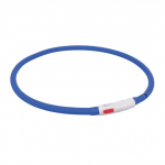 Trixie Flash Light Ring USB silikoonist kaelarihm koertele valgustusega, reguleeritav, royal blue, 70 cm/&oslash; 10 mm