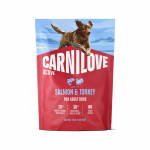 Carnilove Active Dog Salmon & Turkey teraviljavaba kuivtoit koertele l&otilde;he ja kalkunilihaga, 1,5 kg