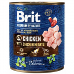 Brit Premium By Nature Chicken With Hearts m&auml;rgtoit koertele, 800 g
