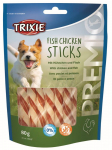 Trixie Premio Fish Chicken Sticks maiustus koertele kanaliha ja kalaga, suhkru- ja gluteenivaba, 80 g