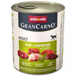 Animonda Gran Carno Adult Beef And Rabbit With Herbs konserv koertele veiseliha ja k&uuml;&uuml;likulihaga, 800 g