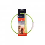 Flamingo Visio Green LED helkurkaelarihm koertele, USB-laetav, reguleeritav, n&auml;htavus kuni 500 m