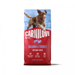 Carnilove Active Dog Salmon & Turkey kuivtoit t&auml;iskasvanud koertele l&otilde;he ja kalkunilihaga, 12 kg