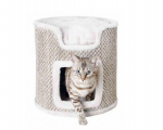 Trixie Ria Cat Tower torni t&uuml;&uuml;pi kasside kraapimispuu pehme padjaga, &oslash; 37x37 cm
