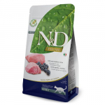 Farmina N&D Grain Free lambaliha, mustikate kuivtoit t&auml;iskasvanud kassidele, 1.5 kg