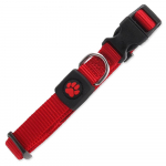 Active Dog Collar Premium S nailonist kaelarihm v&auml;ikestele koertele, punane, 1.5x27-37 cm