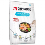 Ontario Cat Hair And Skin kuivtoit t&auml;iskasvanud kassidele tervise naha ja karvkatte jaoks, 2 kg