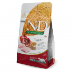 Farmina N&D Cat Low Grain Chicken, Pomegranate madala teraviljasisaldusega kuivtoit t&auml;iskasvanud kassidele kanaliha ja granaat&otilde;unaga, 300 g