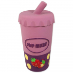 Dog Fantasy Pup-Milky lateksist m&auml;nguasi koertele koos piiksu, 14 cm
