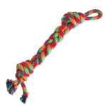 Dog Fantasy Woven Braid Knots m&auml;nguasi koertele, punutud puuvillane n&ouml;&ouml;r s&otilde;lmedega, 37 cm