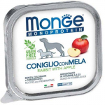 Monge Monoproteinic Fruits Pate Rabbit With Apple m&auml;rgtoit k&otilde;ikide t&otilde;ugu koertele, k&uuml;&uuml;likulihaga ja &otilde;untega, 150 g