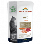 Almo Nature HFC Jelly Tuunikala, Kana Ja Sink Želees M&auml;rgtoit T&auml;iskasvanud Kassidele, 55 g
