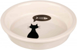 Trixie Ceramic bowl cat keraamiline kauss kassidele, valge, 0,25 l/&oslash; 13 cm