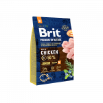 Brit Premium By Nature Junior M kuivtoit keskmiste t&otilde;ugude kutsikatele kanaga, 3 kg