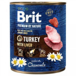 Brit Premium by Nature Turkey With Liver m&auml;rgtoit koertele, 800 g