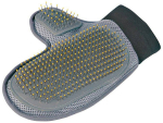 Trixie Coat Care Glove with Wire Bristles massaažikinnas traadist harjastega, karvkatte hooldamiseks, 18x24 cm