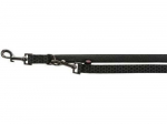 Trixie Night Reflect reguleeritav rihm koertele, XS&ndash;S, 2.00 m/15 mm, must