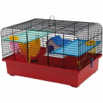 Plaček Cage CH 1 must+punane puur v&auml;ikestele n&auml;rilistele koos varustusega, 49x32.5x29 cm
