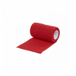 Kruuse Vet-Flex kohesiivne elastikside koertele ja kassidele, punane, 10 cm x 4,5 m