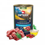 Ontario Adult Duck Pate Flavoured With Cranberries t&auml;isv&auml;&auml;rtuslik m&auml;rgtoit t&auml;iskasvanud koertele, 400 g