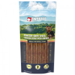 Ontario Protein Chew Snack Twisted Sticks With Chicken proteiini n&auml;rim maiustus koertele veiseliha kollageeniga, 12,7 cm, 10 tk.