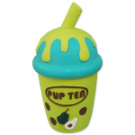 Dog Fantasy Pup-Tea lateksist m&auml;nguasi koertele koos piiksu, roheline, 14 cm