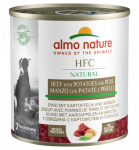 Almo Nature HFC Natural Veiseliha kartulite ja herneste lisandiga konservid t&auml;iskasvanud koertele, 290 g