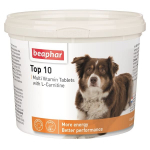 Beaphar Top 10 For Dogs vitamiinidega t&auml;iends&ouml;&ouml;t koertele eluj&otilde;u ja immuunsuse tugevdamiseks, 750 tabletti