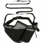 Trixie Jogging Belt With Leash jooksuv&ouml;&ouml; rihmaga koertele, hall/must, v&ouml;&ouml; 70-130 cm/23 cm, rihm 1.15-1.50 m/20 mm