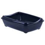 Magic Cat Litter Tray With Rim Economy kassiliivakast &auml;&auml;rega, sinine, 42x31x13 cm