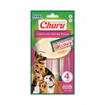 Inaba Churu Dog Chicken Salmon Lickable Pur&eacute;e maius koertele kana ja l&otilde;hega, 4x14 g