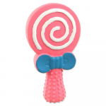 Dog Fantasy Round Lollipop lateksist m&auml;nguasi koertele koos piiksu, 13 cm