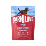 Carnilove Active Dog Salmon & Turkey Small Breed kuivtoit v&auml;ikestele koerat&otilde;ugudele l&otilde;he ja kalkunilihaga, 1,5 kg
