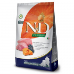 Farmina N&D Grain Free Puppy Medium Maxi teraviljavaba kuivtoit kutsikatele lambalihaga, mustikate ja k&otilde;rvitsaga, 2.5 kg