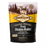 Carnilove Fresh Kana & K&uuml;&uuml;lik v&auml;ikestele t&auml;iskasvanud koertele ilma teraviljata kuivtoit v&auml;rske kanaliha ja k&uuml;&uuml;likuga, 1.5 kg