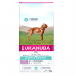 Eukanuba Puppy All Sensitive Digestion kuivtoit k&otilde;ikide t&otilde;ugude kutsikatele tundliku seedimisega, 12 kg