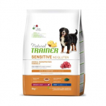 Natural Trainer Sensitive No Gluten Adult Lamb gluteenivaba kuivtoit tundlikele keskmistele ja suurtele t&auml;iskasvanud koertele lambalihaga, 3 kg