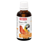 Beaphar Trink + Fit Birds vitamiinirikas t&auml;iends&ouml;&ouml;t dekoratiivlindudele luude ja sulgede tervise heaks, 50 ml